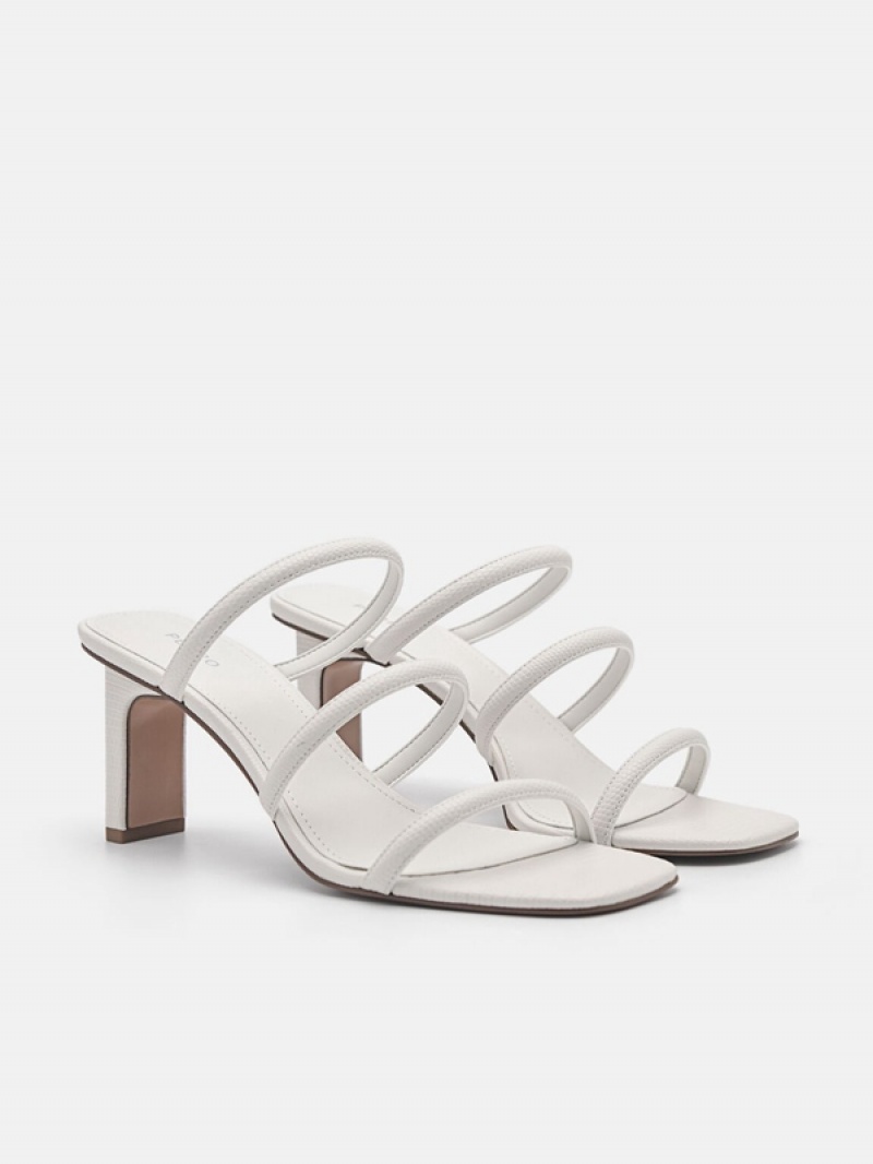 Cream Women's Pedro Isabel Heels Sandals | PXBUGS-128