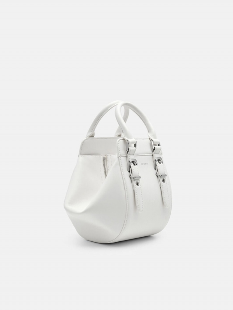 Cream Women's Pedro Mara Geometric Handbag | MVZPRW-528