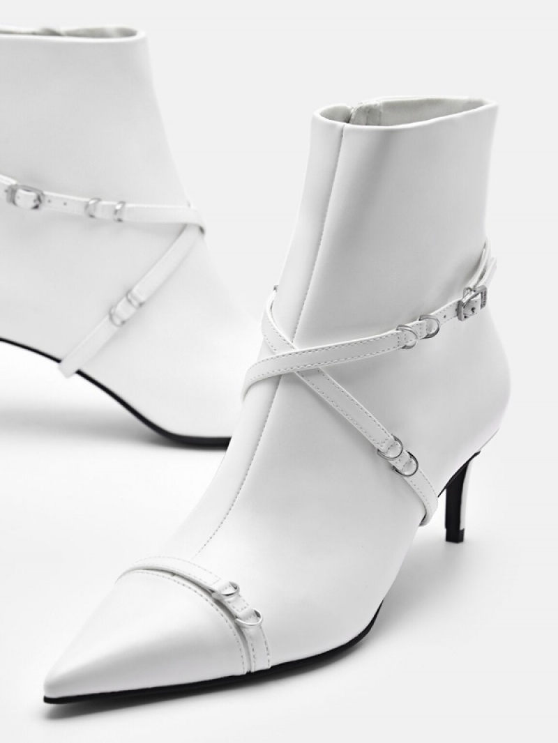 Cream Women's Pedro Mara Heel Boots | IFKAYX-420