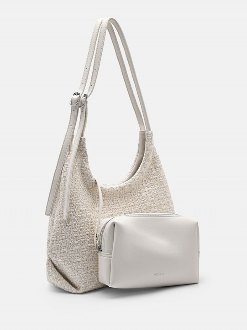 Cream Women's Pedro Naomie Hobo Bag | JKSPMT-950