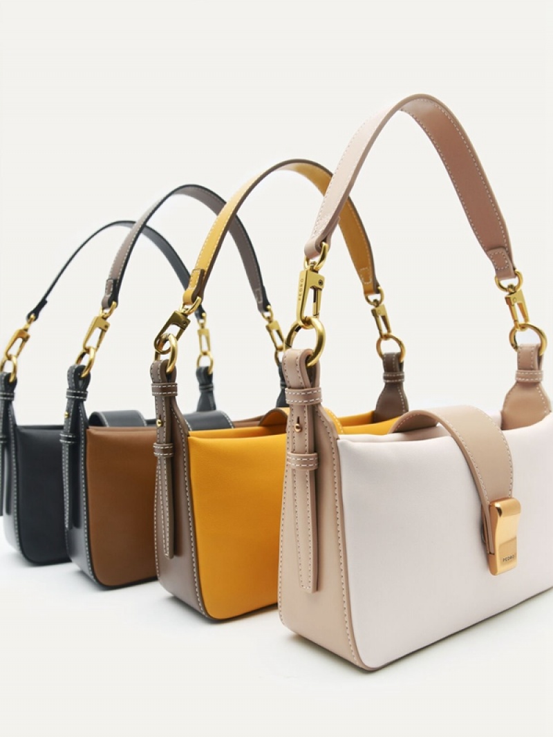 Cream Women's Pedro Pinto Mini Shoulder Bags | PLRSGN-476