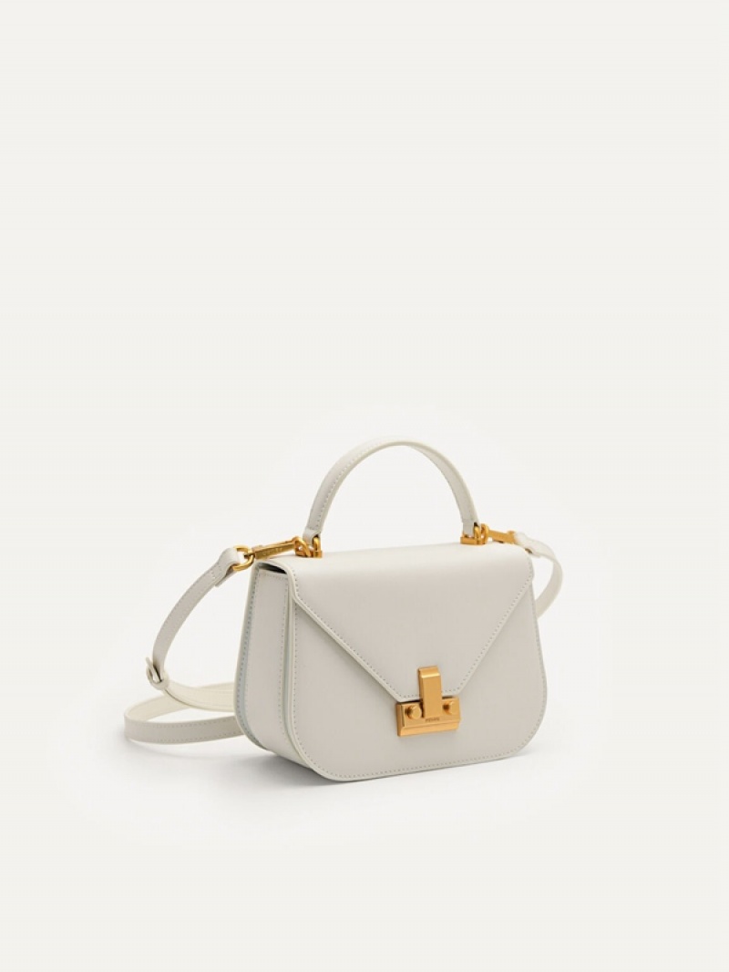 Cream Women's Pedro Studio Abbey Leather Handbag | AVWQLY-729