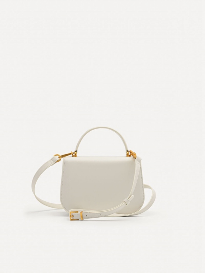 Cream Women's Pedro Studio Abbey Leather Handbag | AVWQLY-729