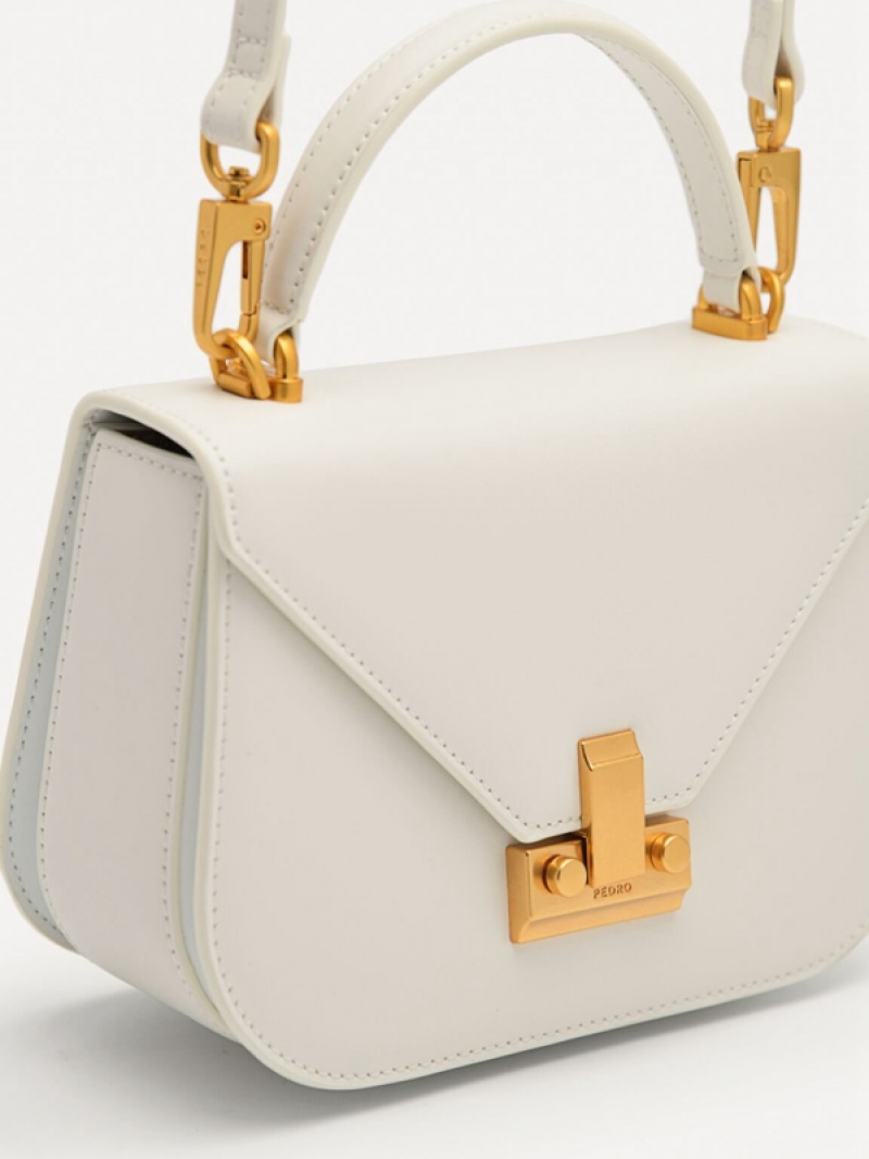 Cream Women's Pedro Studio Abbey Leather Handbag | AVWQLY-729