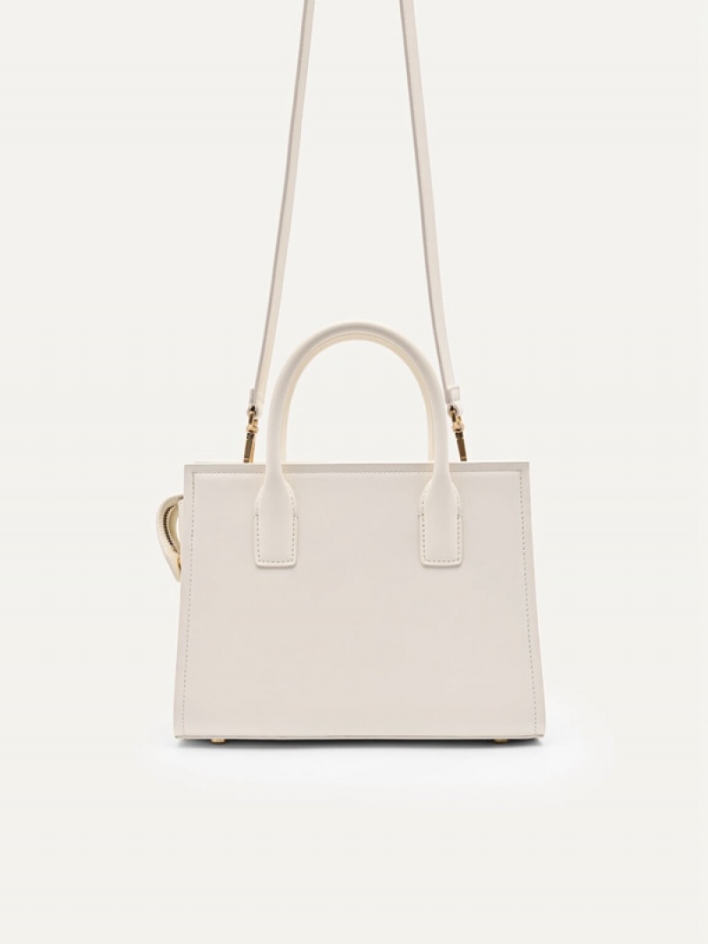 Cream Women's Pedro Studio Bella Leather in Pixel Handbag | YASDQV-498