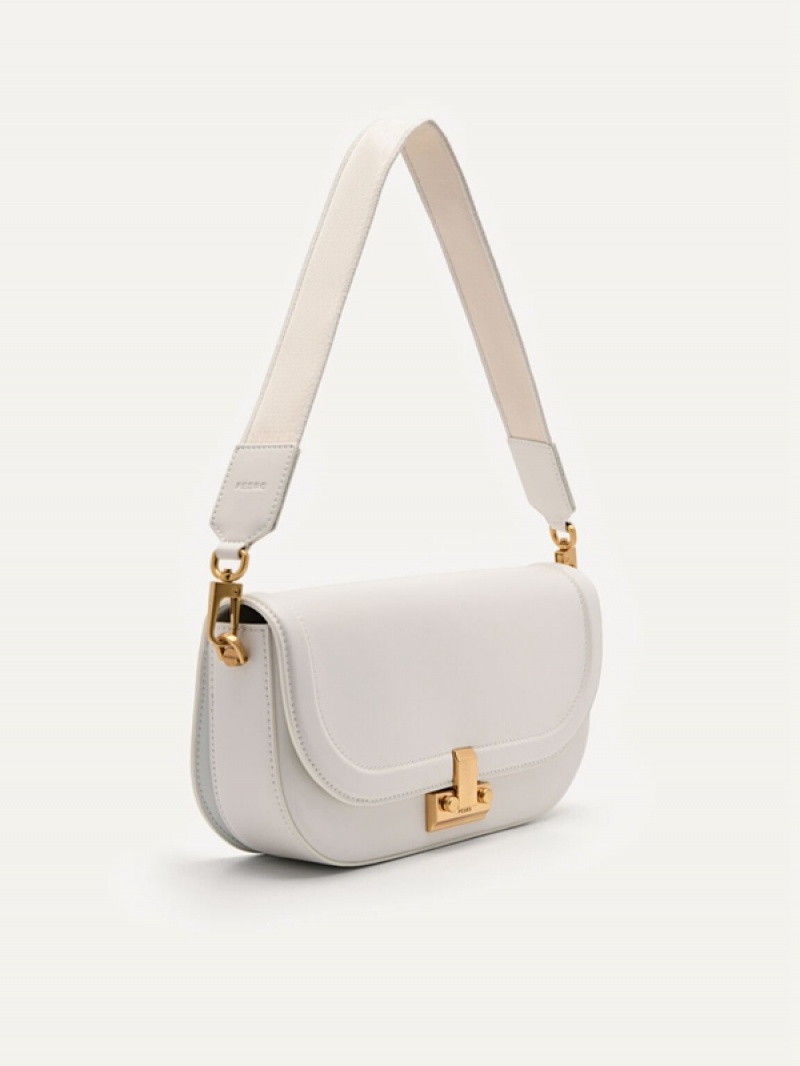 Cream Women's Pedro Studio Millie Leather Shoulder Bags | IVBDOW-720