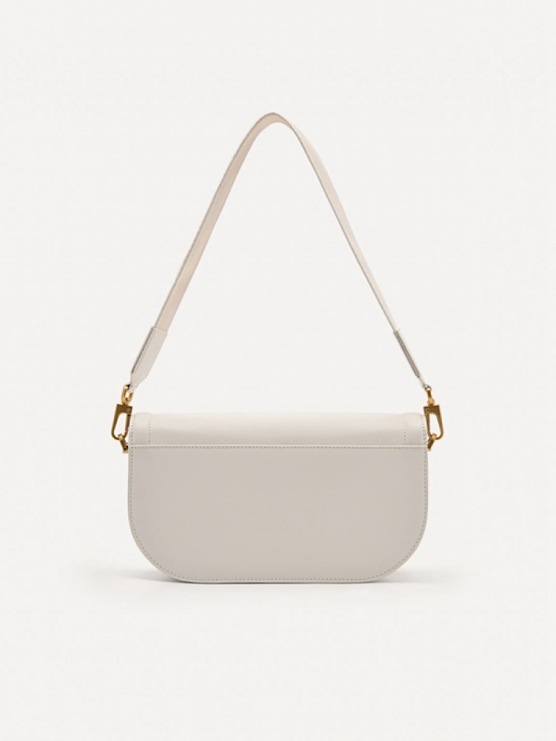 Cream Women's Pedro Studio Millie Leather Shoulder Bags | IVBDOW-720