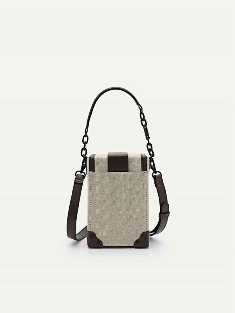 Dark Brown Men's Pedro Tex Sling Bag | DPXHER-751