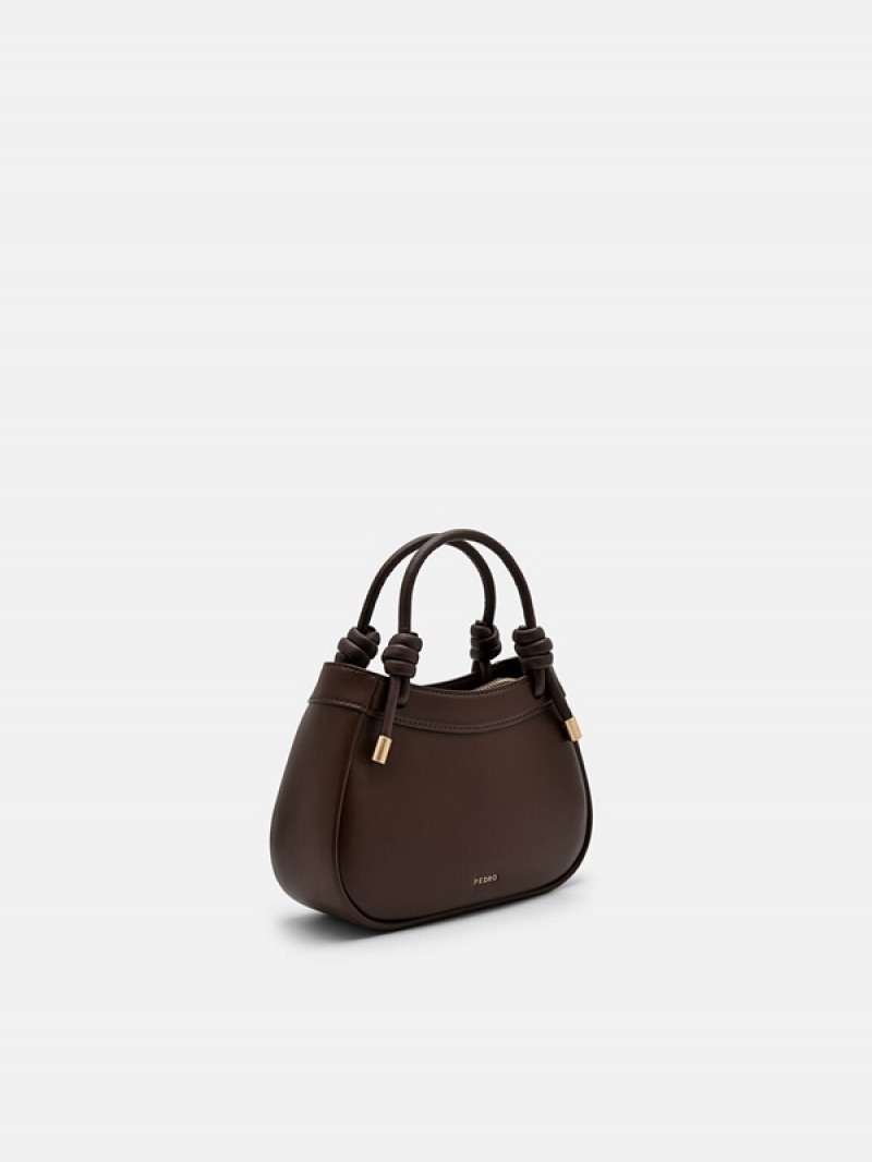 Dark Brown Women's Pedro Sadie Mini Handbag | CETKPU-604