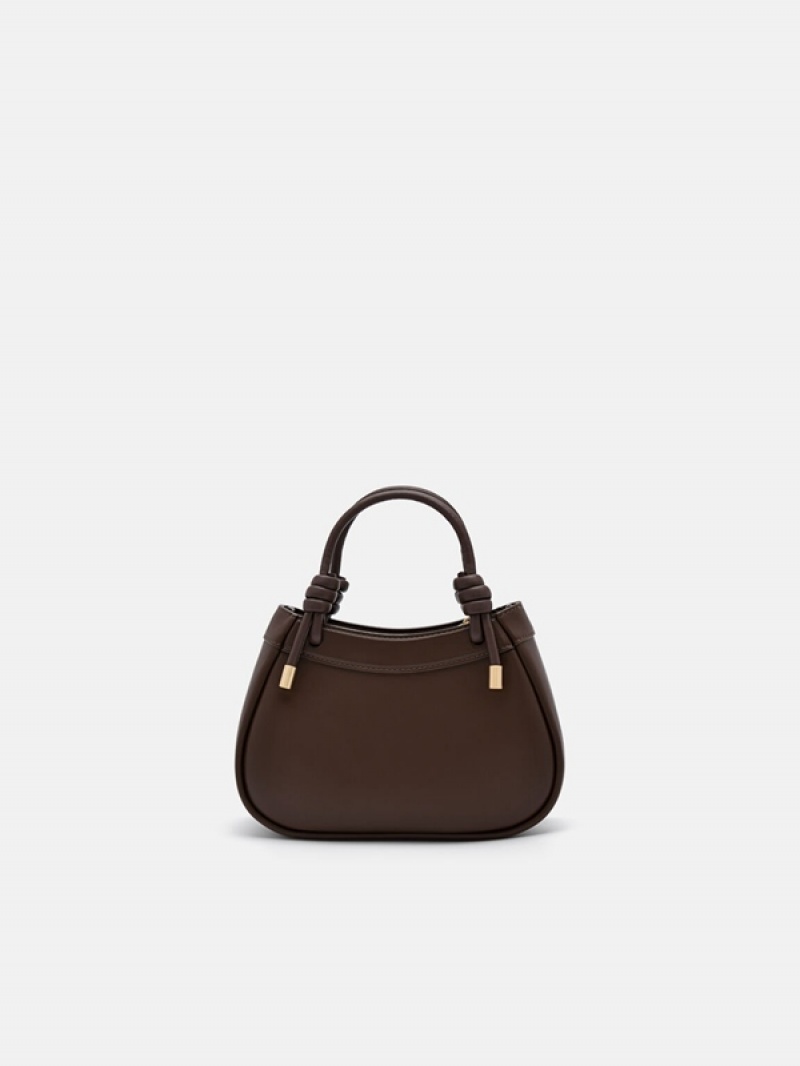 Dark Brown Women's Pedro Sadie Mini Handbag | CETKPU-604