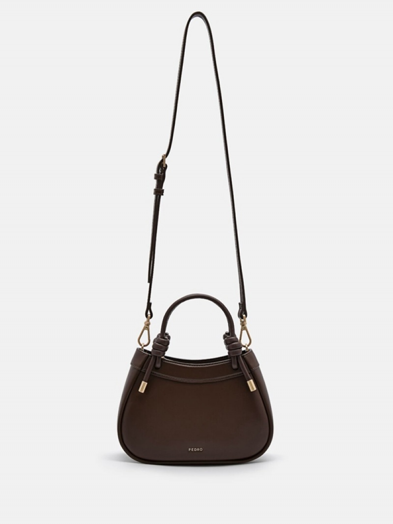 Dark Brown Women's Pedro Sadie Mini Handbag | CETKPU-604