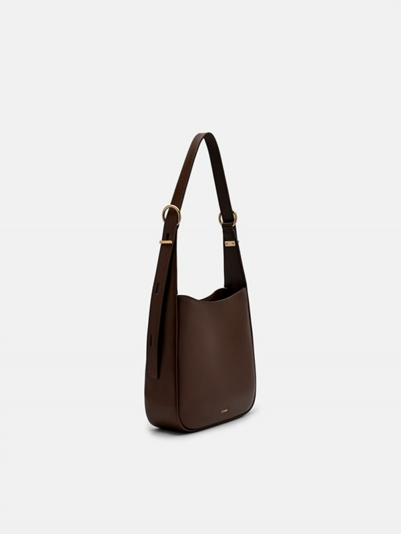 Dark Brown Women's Pedro Shiv Handbag | ZNKBRJ-094