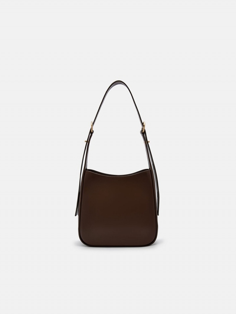 Dark Brown Women's Pedro Shiv Handbag | ZNKBRJ-094