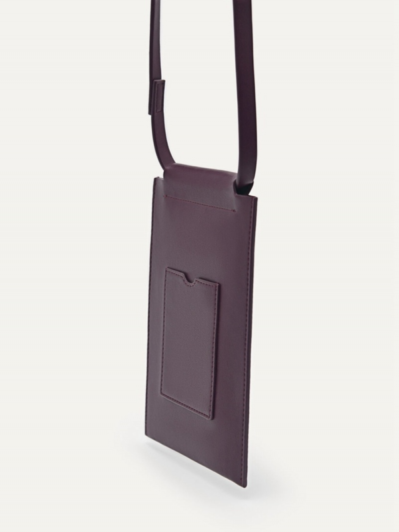 Dark Purple Men's Pedro Trip Phone with Lanyard Pouches | ACTJEI-276