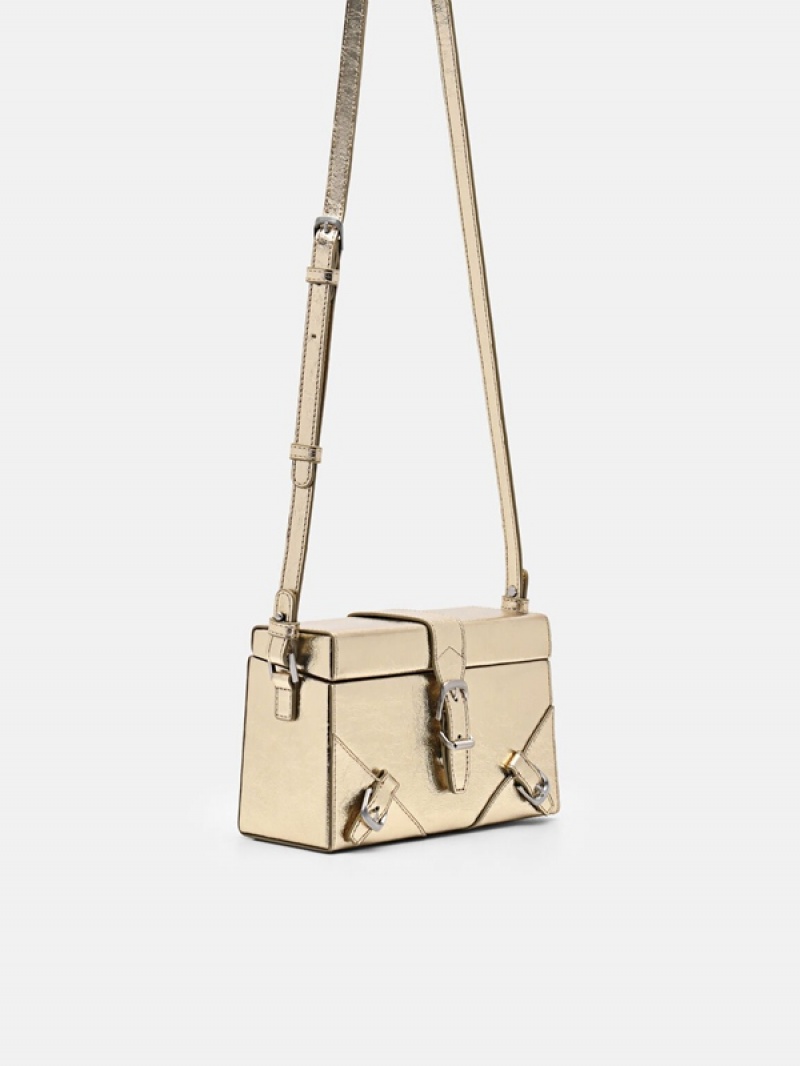 Gold Women's Pedro Mara Mini Shoulder Bags | YGDKUL-568