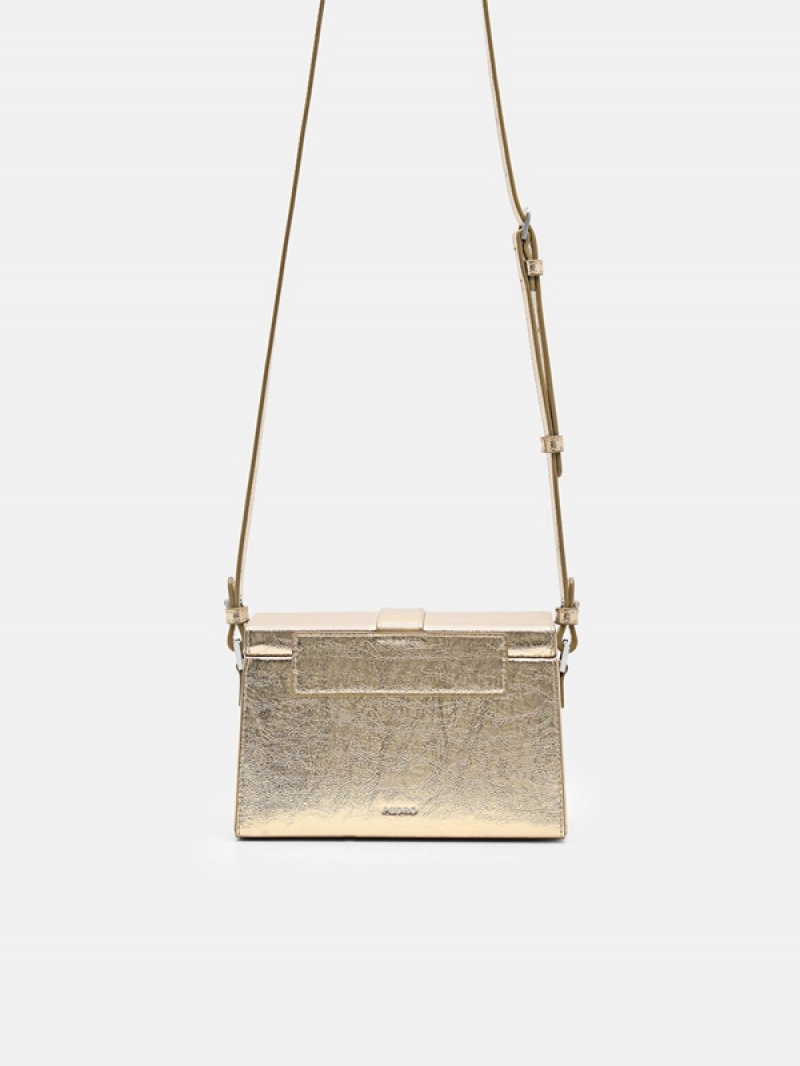 Gold Women's Pedro Mara Mini Shoulder Bags | YGDKUL-568