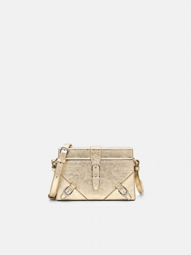 Gold Women\'s Pedro Mara Mini Shoulder Bags | YGDKUL-568