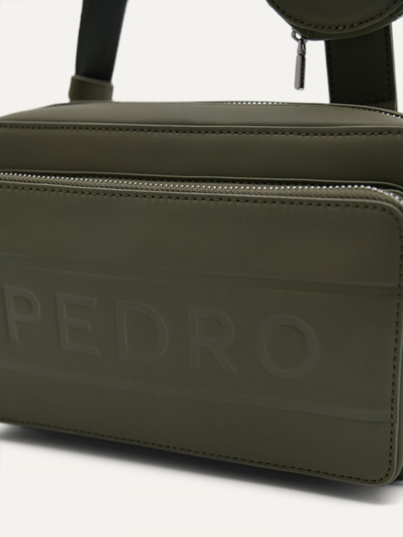 Green Men's Pedro Flynn Casual Sling Bag | CWJNFB-765