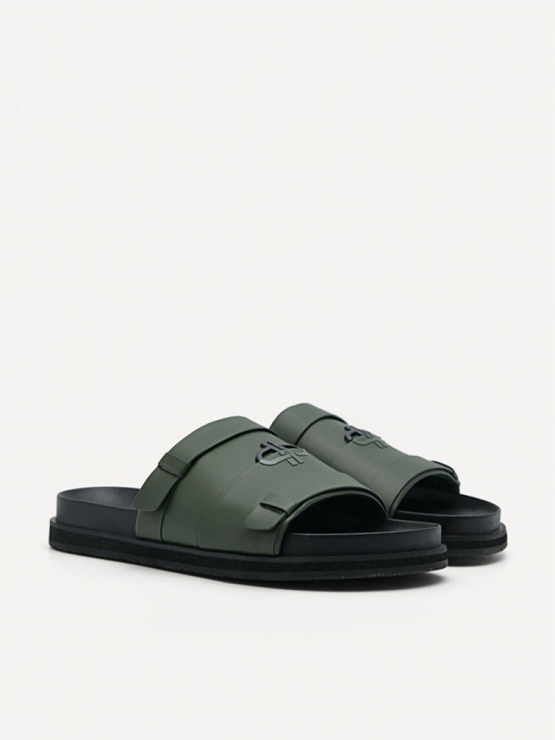 Green Men's Pedro Icon Slides | IPRJBZ-471