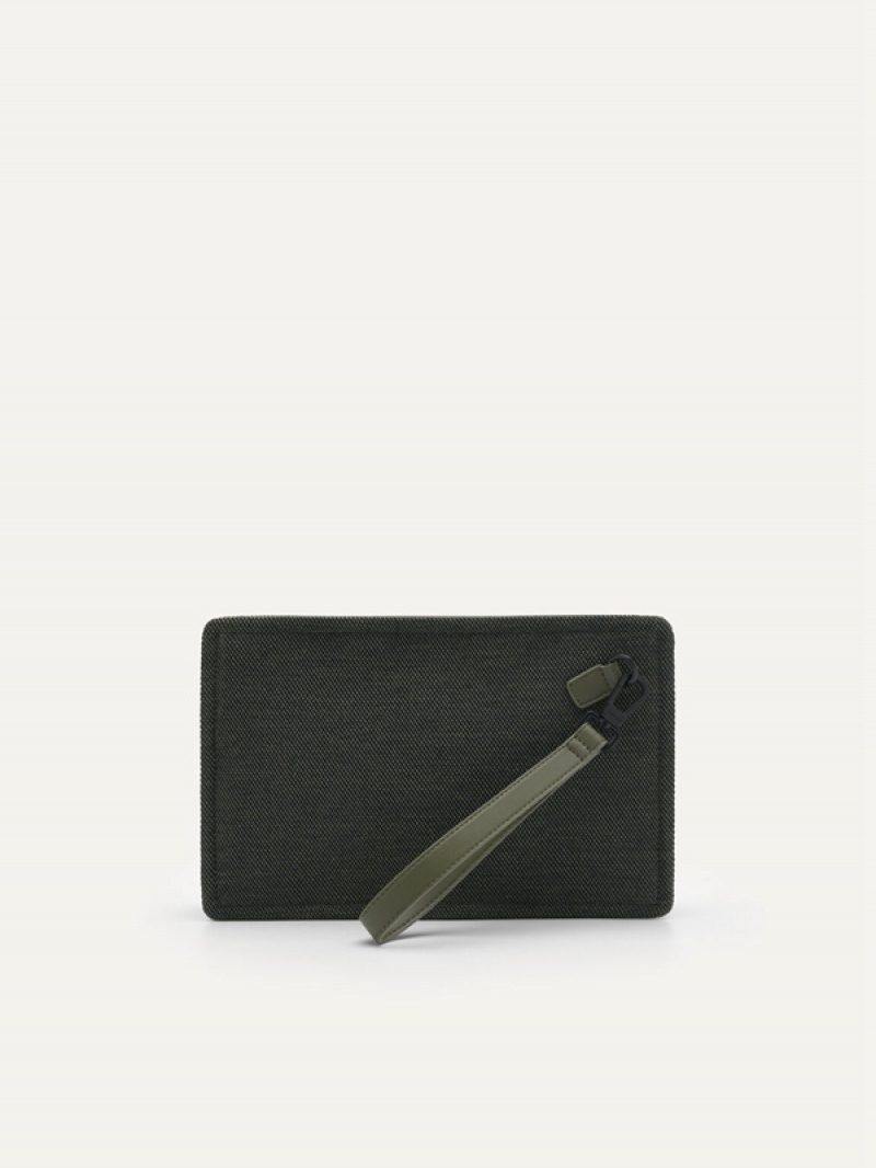 Green Men's Pedro Kasten Clutch Bag | VPNWSQ-482