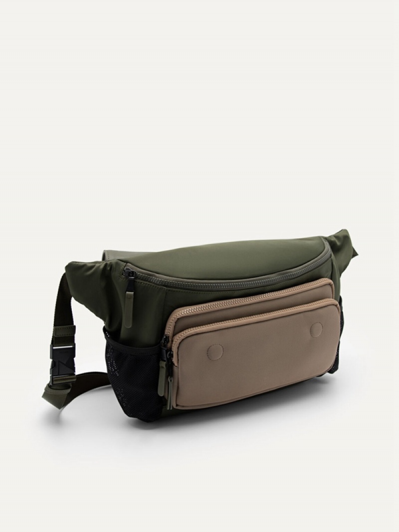 Green Men's Pedro Owen Messenger Bags | TXMJWI-348