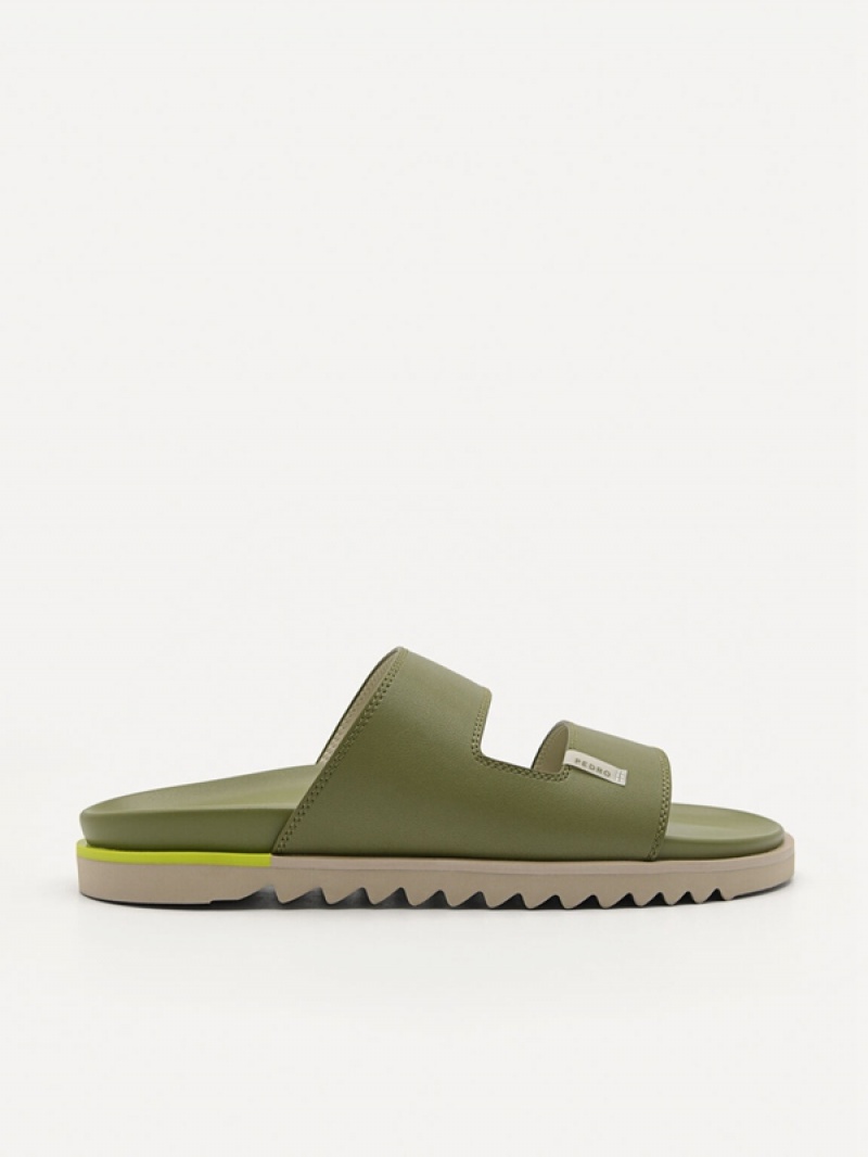 Green Men\'s Pedro Owen Slides | UDIKQN-354