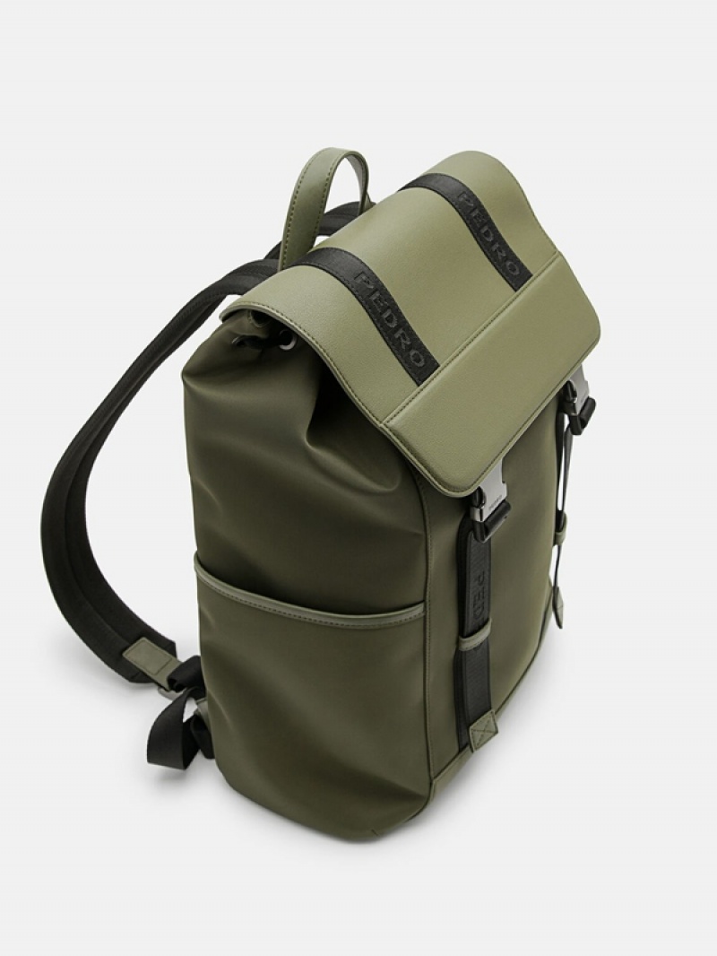 Green Men's Pedro Rigby Backpacks | GZKCEU-963