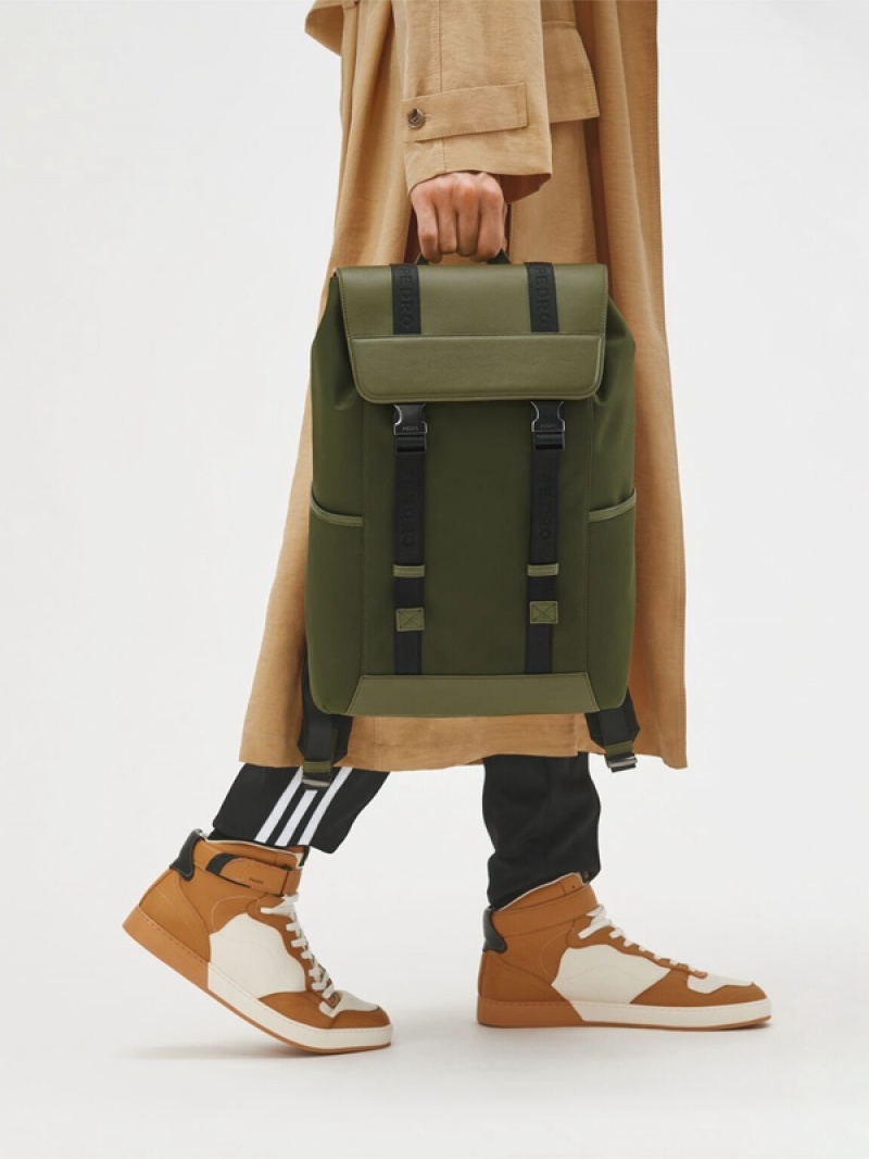 Green Men's Pedro Rigby Backpacks | GZKCEU-963