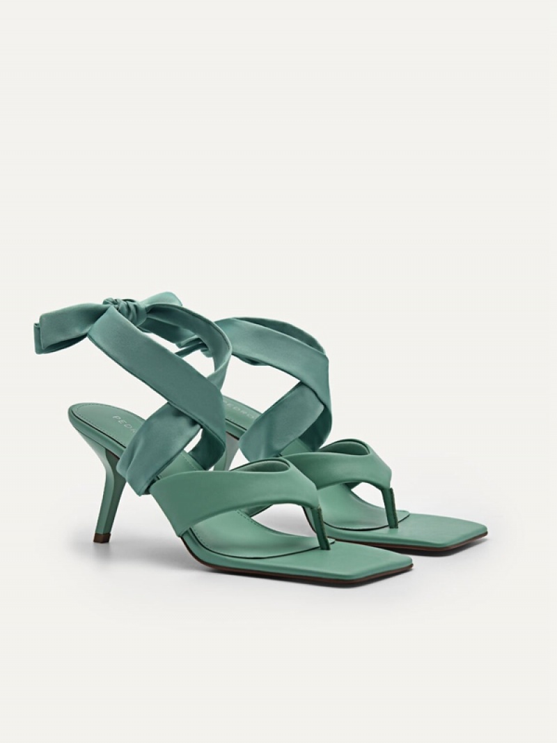 Green Women's Pedro Carolyn Heels Sandals | WGFCLP-567