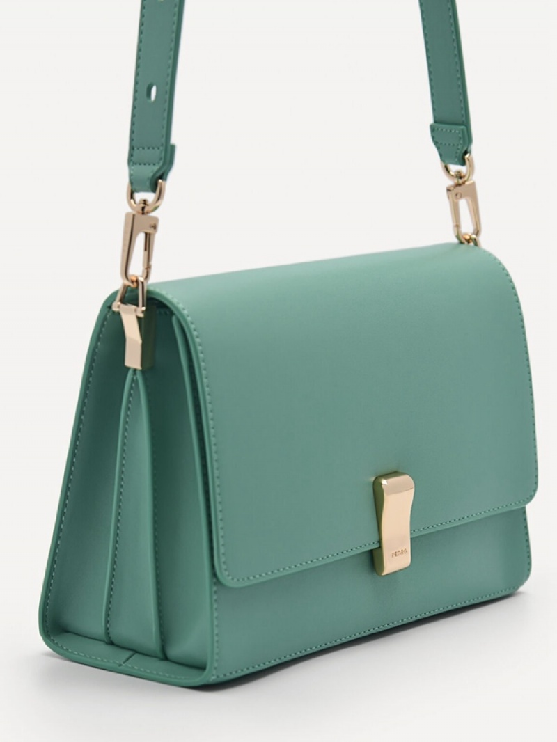 Green Women's Pedro Carolyn Shoulder Bags | PUHZSD-375