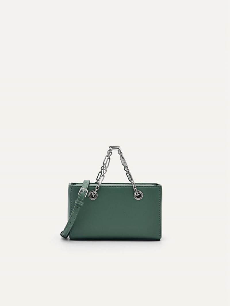 Green Women\'s Pedro Chain Handle Handbag | AYJWNZ-874