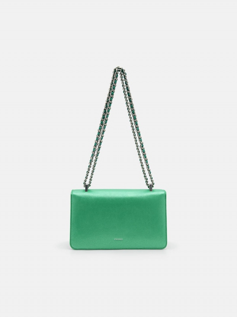 Green Women's Pedro Lily Shoulder Bags | AKQWTS-638