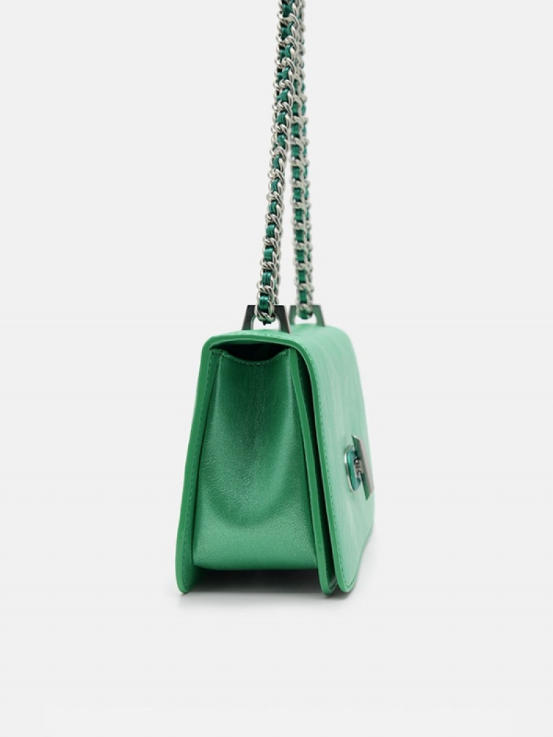 Green Women's Pedro Lily Shoulder Bags | AKQWTS-638