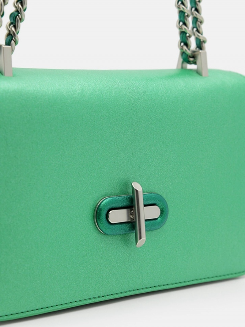 Green Women's Pedro Lily Shoulder Bags | AKQWTS-638