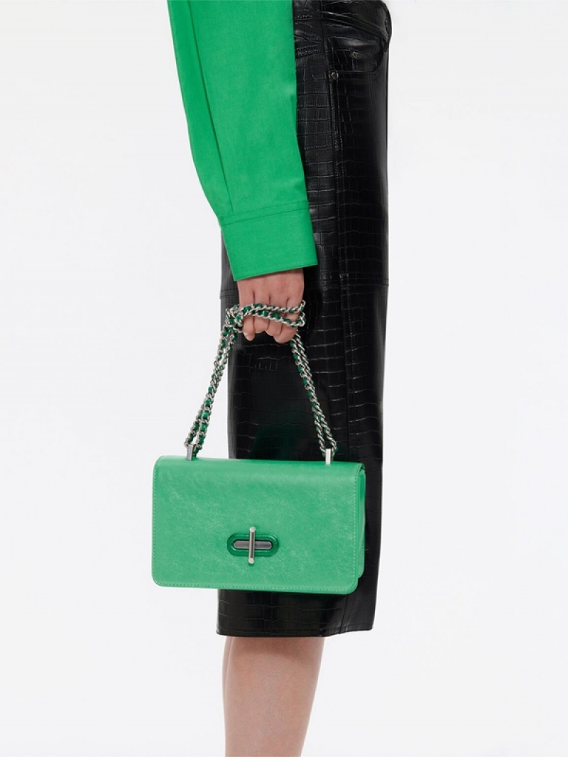 Green Women's Pedro Lily Shoulder Bags | AKQWTS-638