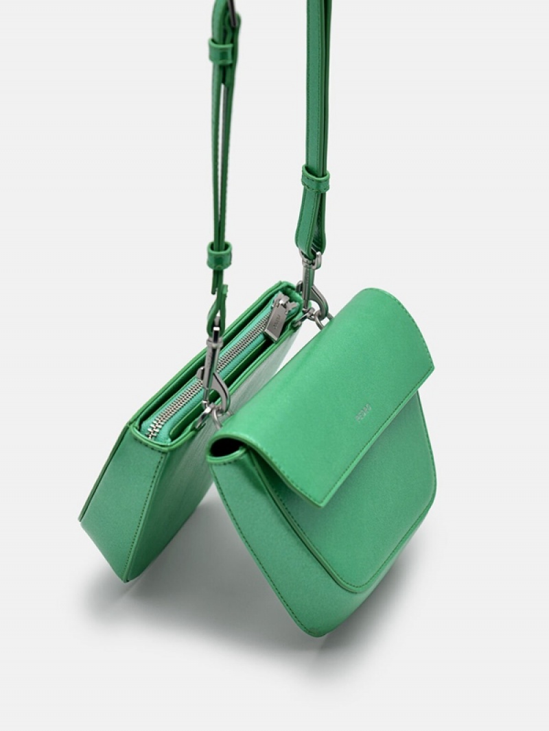 Green Women's Pedro Olivia Shoulder Bags | HTAQRP-642