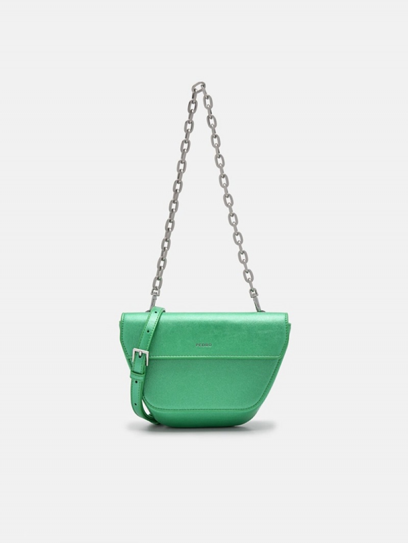 Green Women\'s Pedro Olivia Shoulder Bags | HTAQRP-642