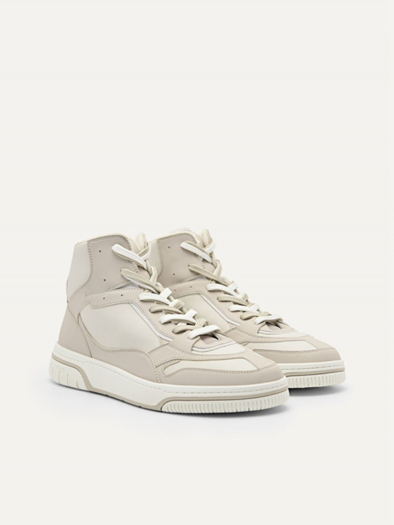 Grey Brown Men's Pedro Icon EOS High Top Sneakers | ROCGUH-510