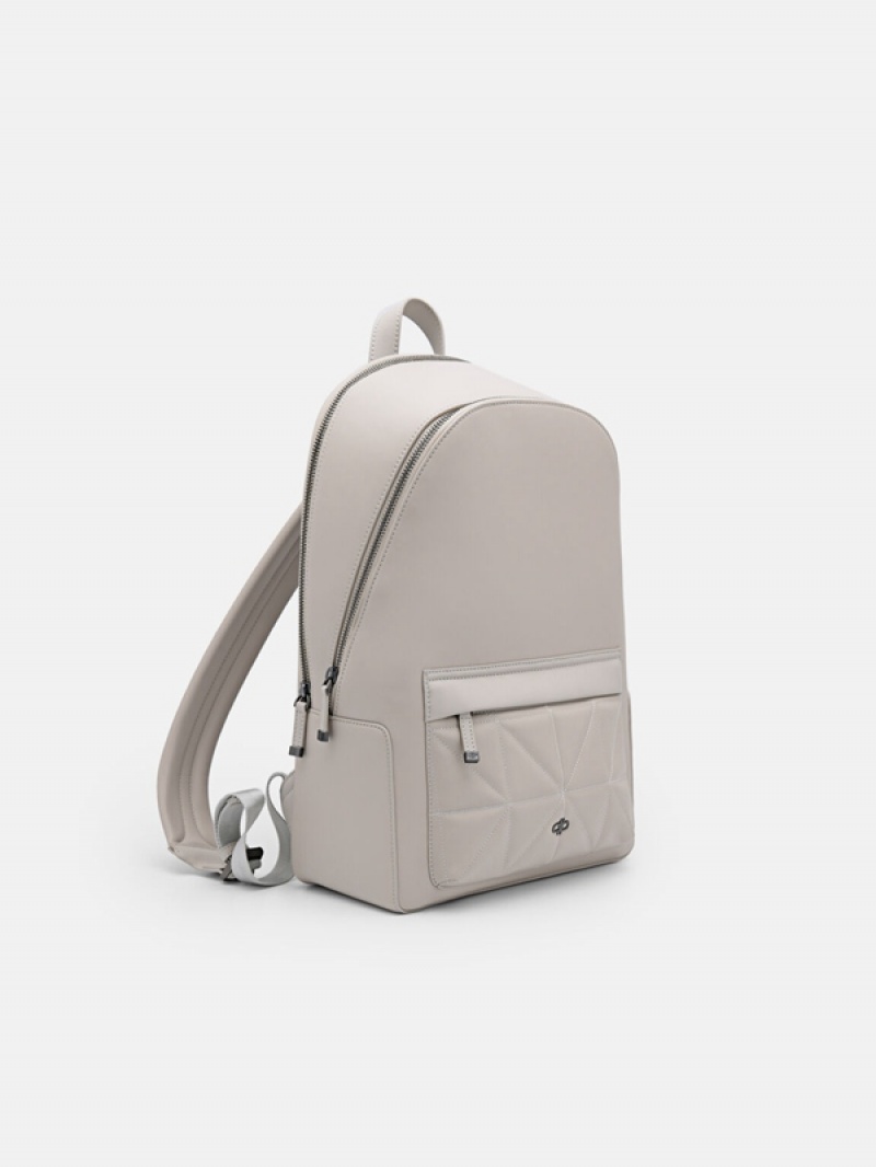 Grey Brown Men's Pedro Icon in Pixel Backpacks | EMUHKG-526