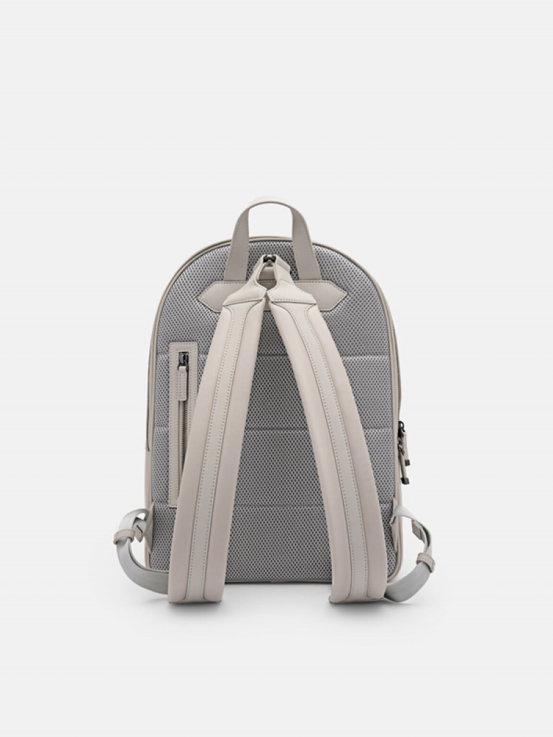 Grey Brown Men's Pedro Icon in Pixel Backpacks | EMUHKG-526