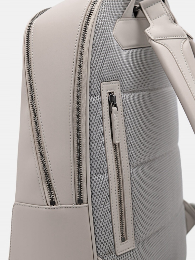 Grey Brown Men's Pedro Icon in Pixel Backpacks | EMUHKG-526