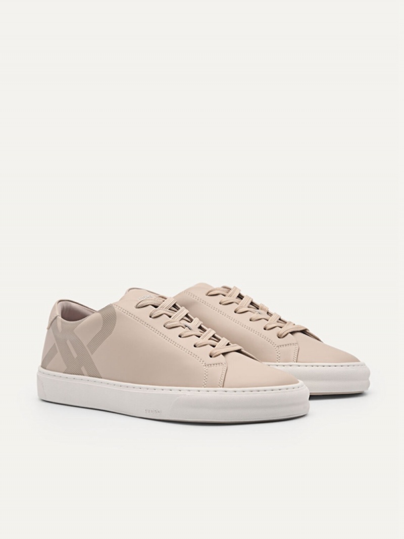 Grey Brown Women's Pedro Icon Court Sneakers | WRXJCS-409