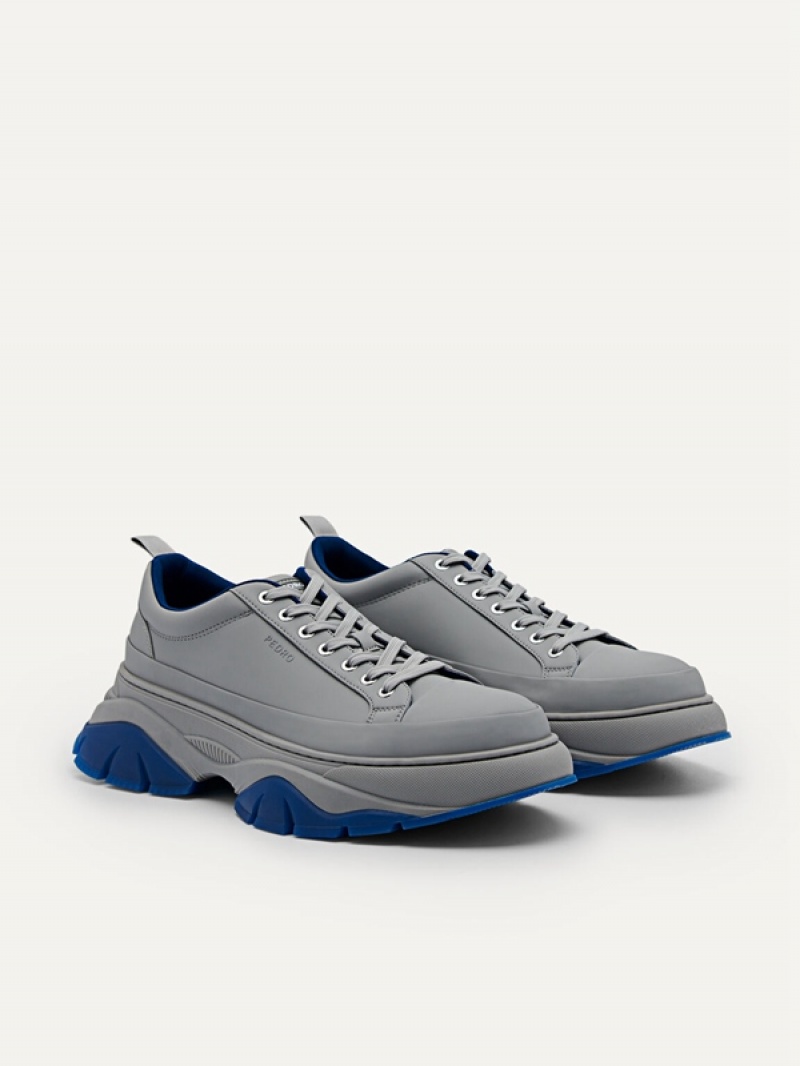 Grey Men's Pedro Hybrix Sneakers | SHUNLE-751