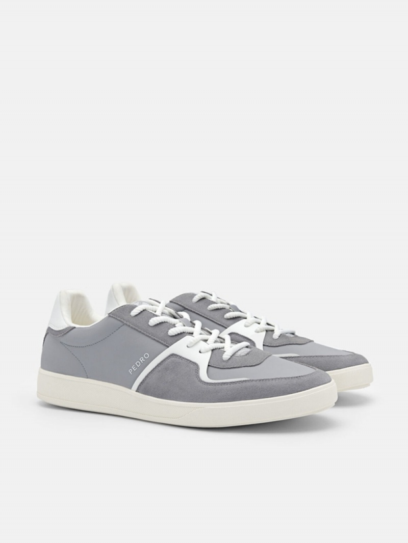 Grey Men's Pedro Icon Fleet Sneakers | UCWRLO-739