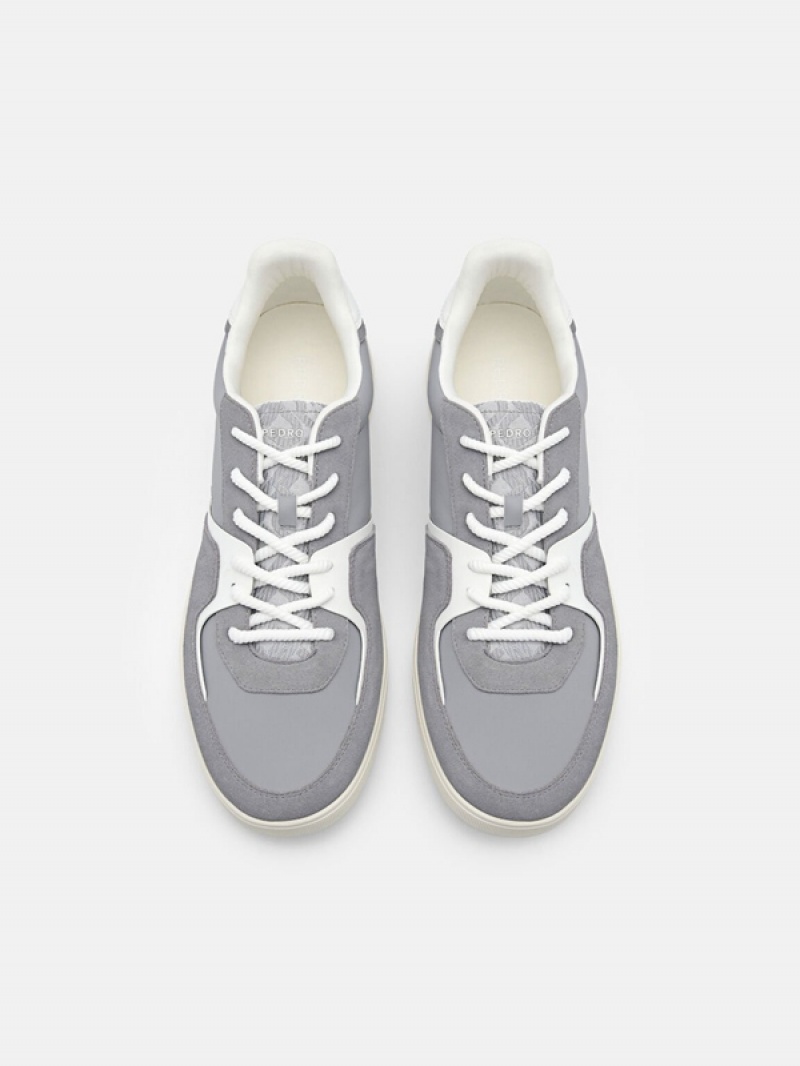 Grey Men's Pedro Icon Fleet Sneakers | UCWRLO-739