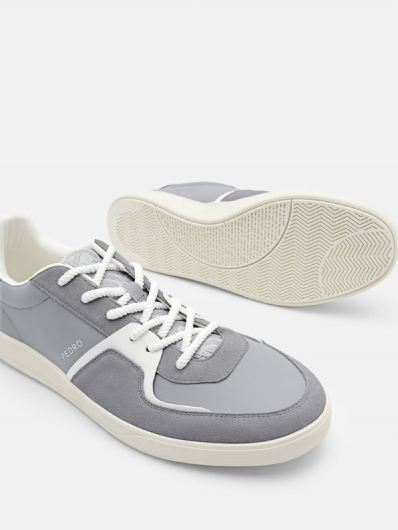 Grey Men's Pedro Icon Fleet Sneakers | UCWRLO-739