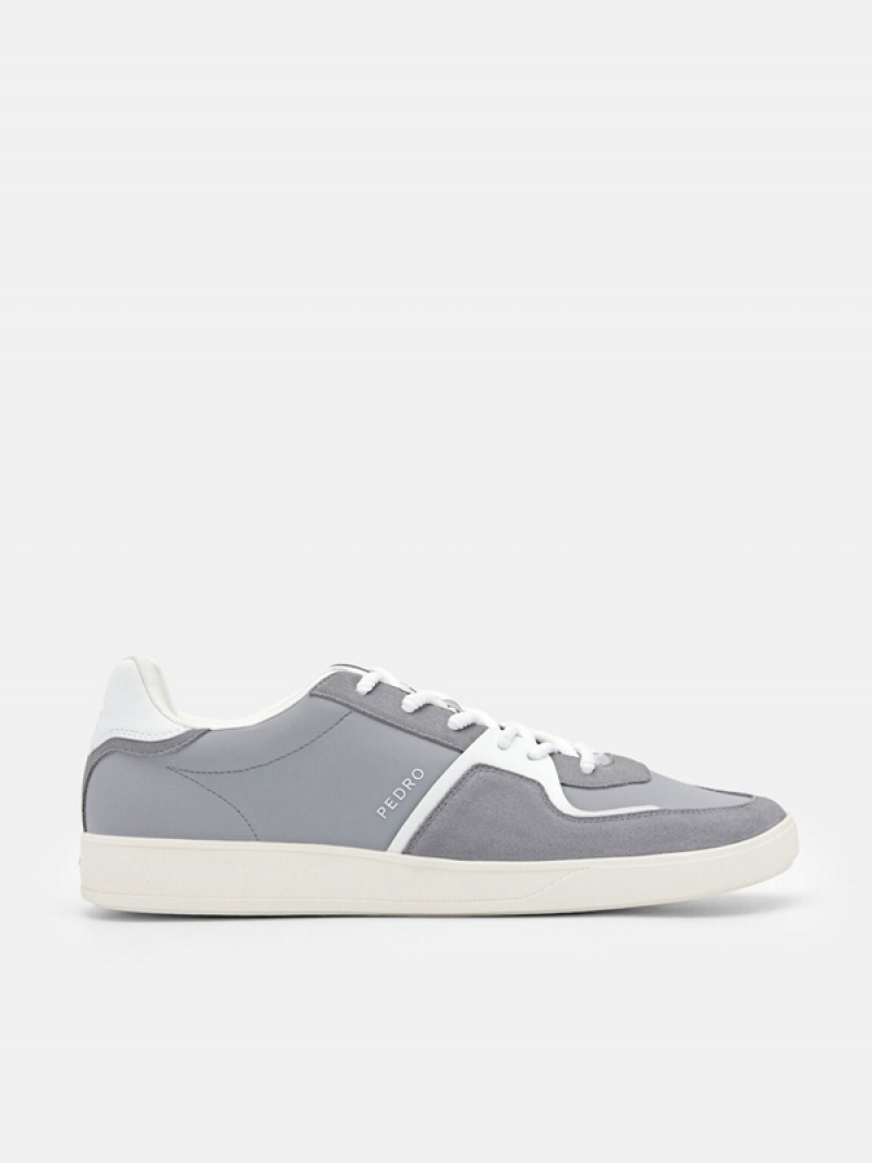 Grey Men\'s Pedro Icon Fleet Sneakers | UCWRLO-739