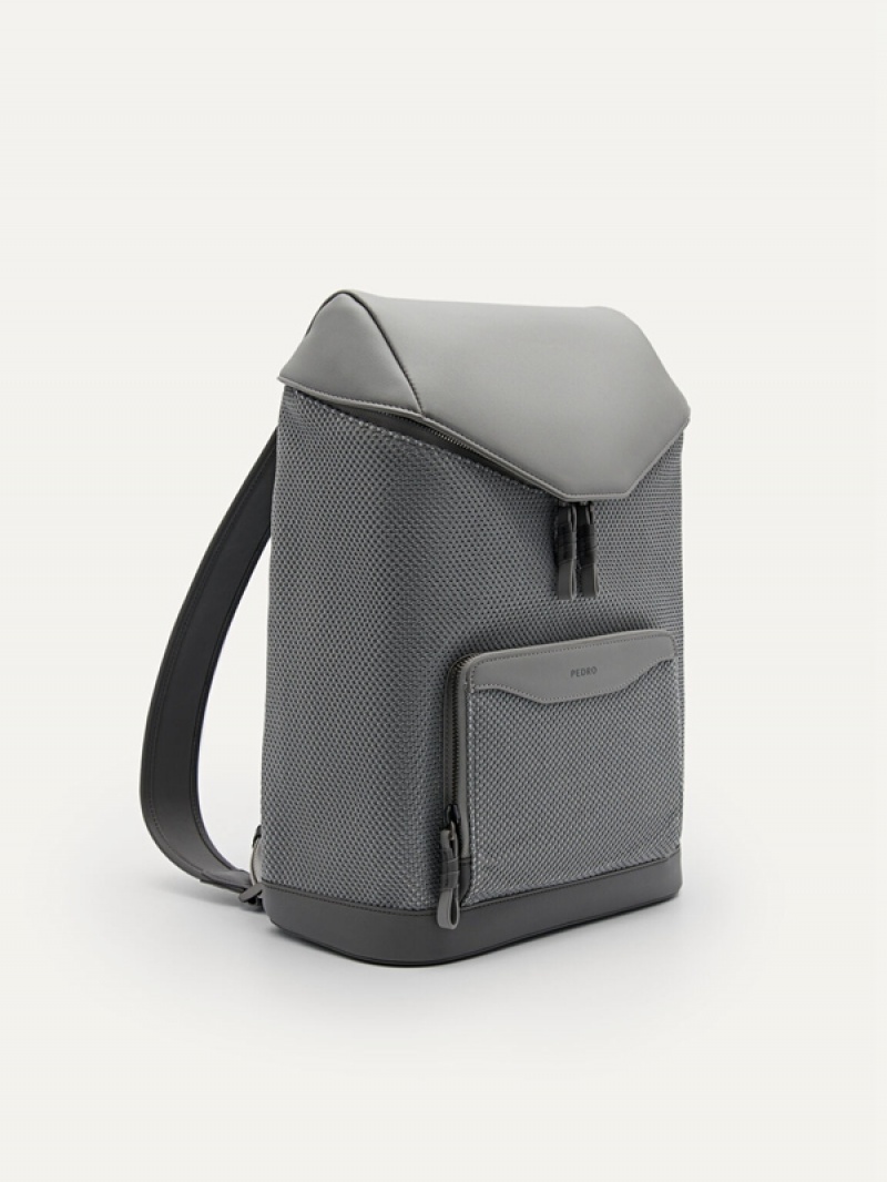 Grey Men's Pedro Nomad Backpacks | QGKCAY-719