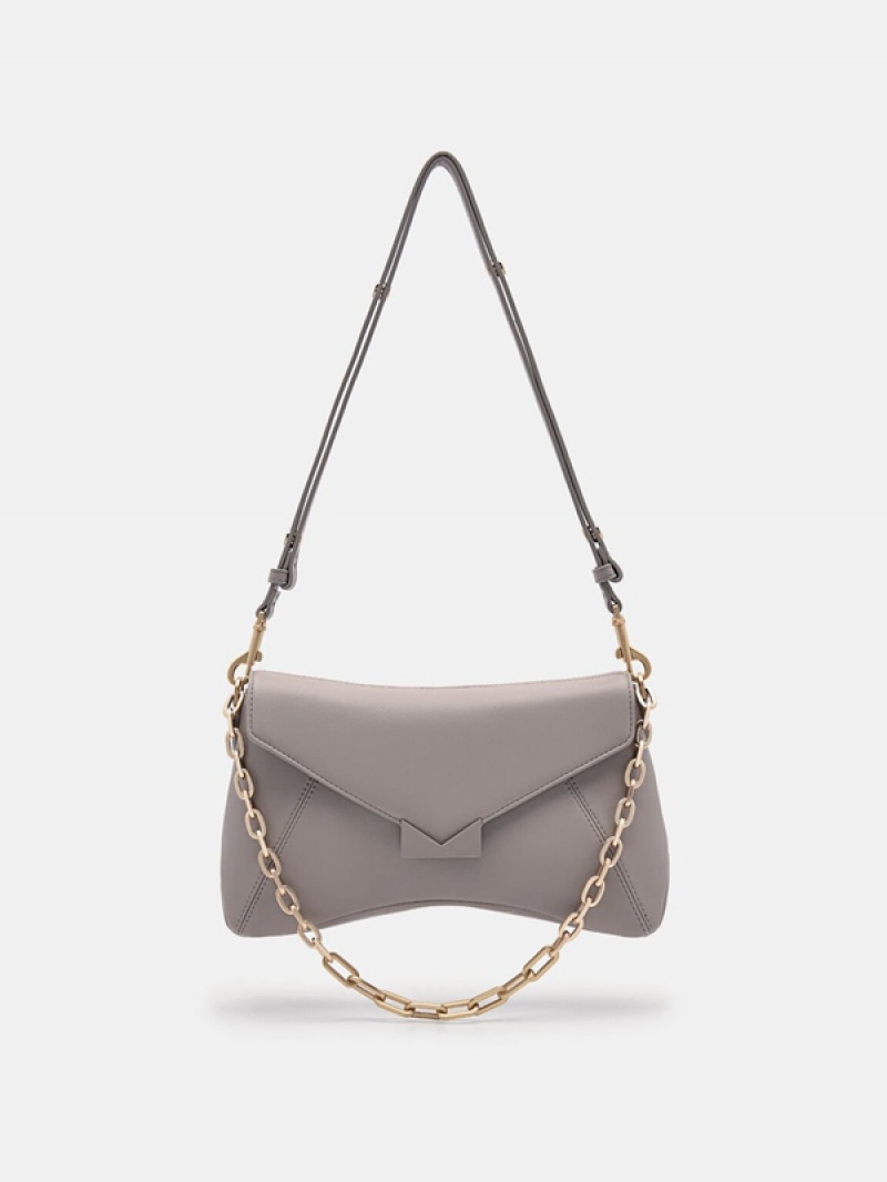 Grey Women's Pedro Marion Shoulder Bags | MHJTPX-703