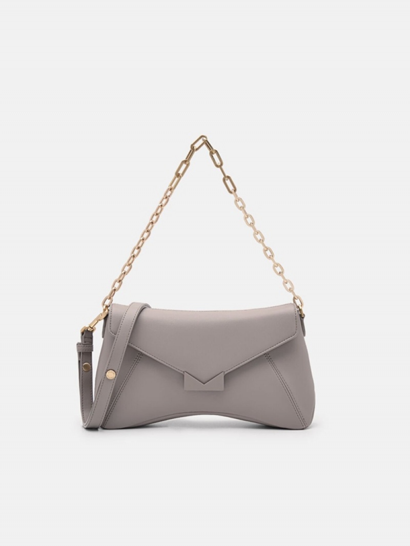 Grey Women\'s Pedro Marion Shoulder Bags | MHJTPX-703